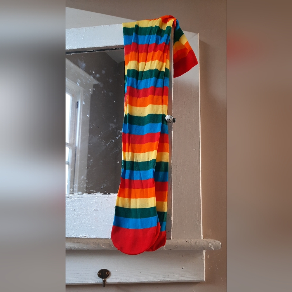 American Apparel Rainbow Thigh Socks